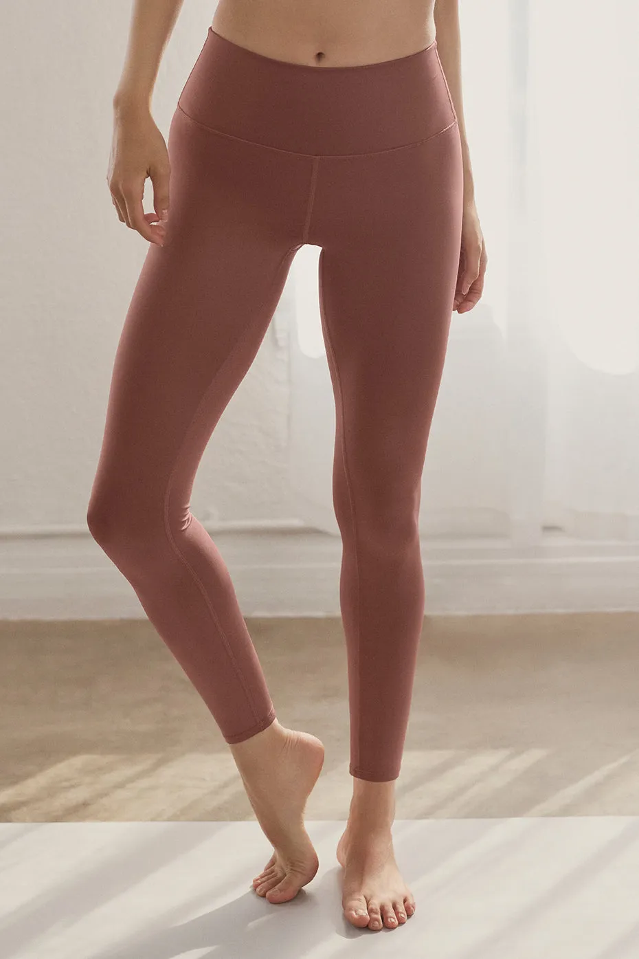 7/8 High-Waist Airlift Legging - Chestnut