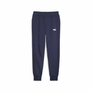 Adult's Tracksuit Bottoms Puma Ess  2 Col LogonT Navy Blue Men