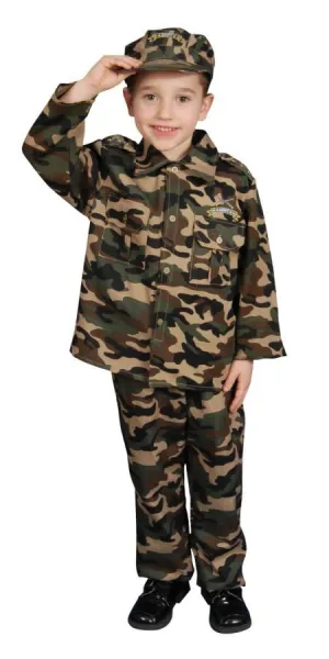 Army Medium 8 To 10  Costume