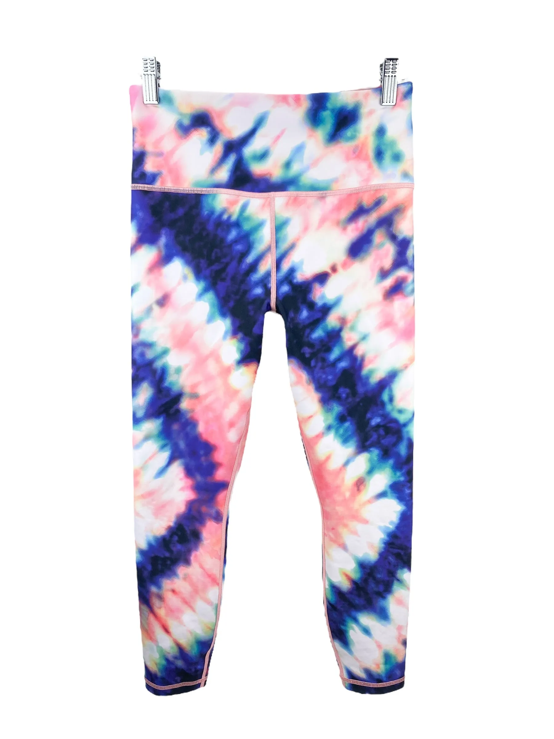 Athleta Women's Elation Tie Dye 7/8 Active Tight Pink Multi Size S