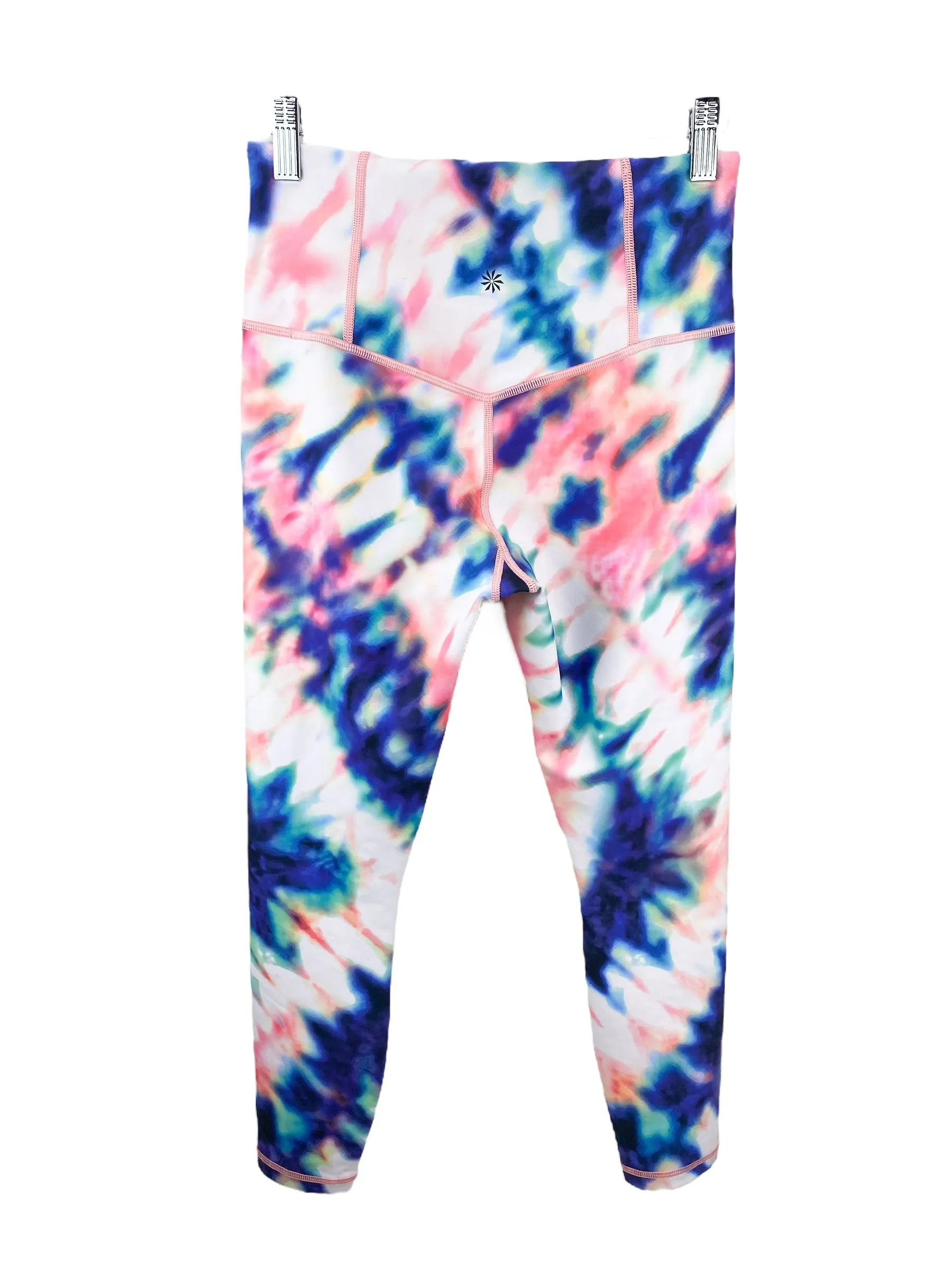 Athleta Women's Elation Tie Dye 7/8 Active Tight Pink Multi Size S