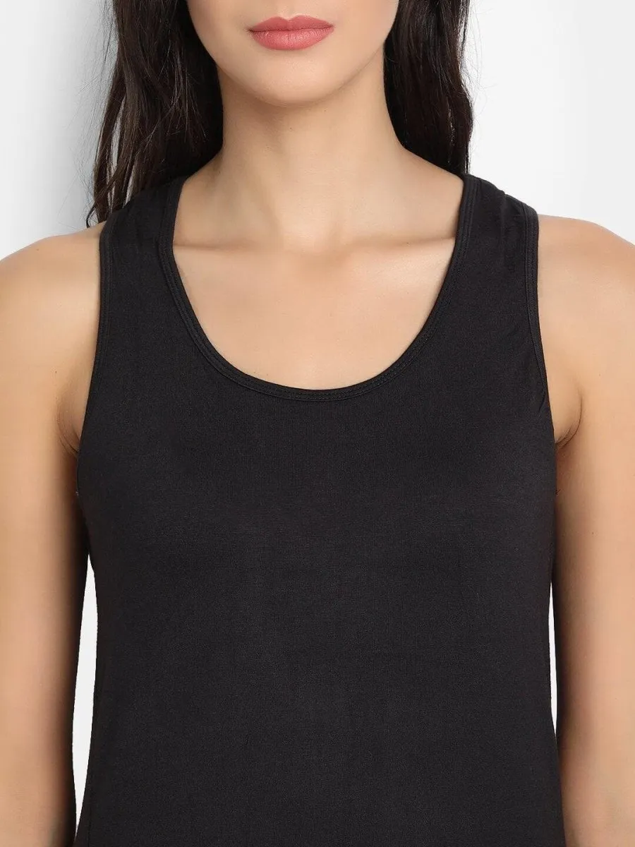 Bamboo Fabric Black Runner Vest