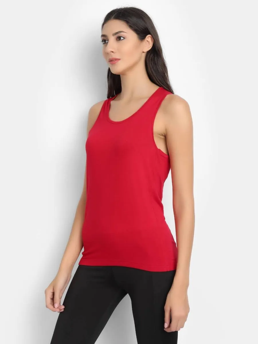 Bamboo Fabric Red Runner Vest