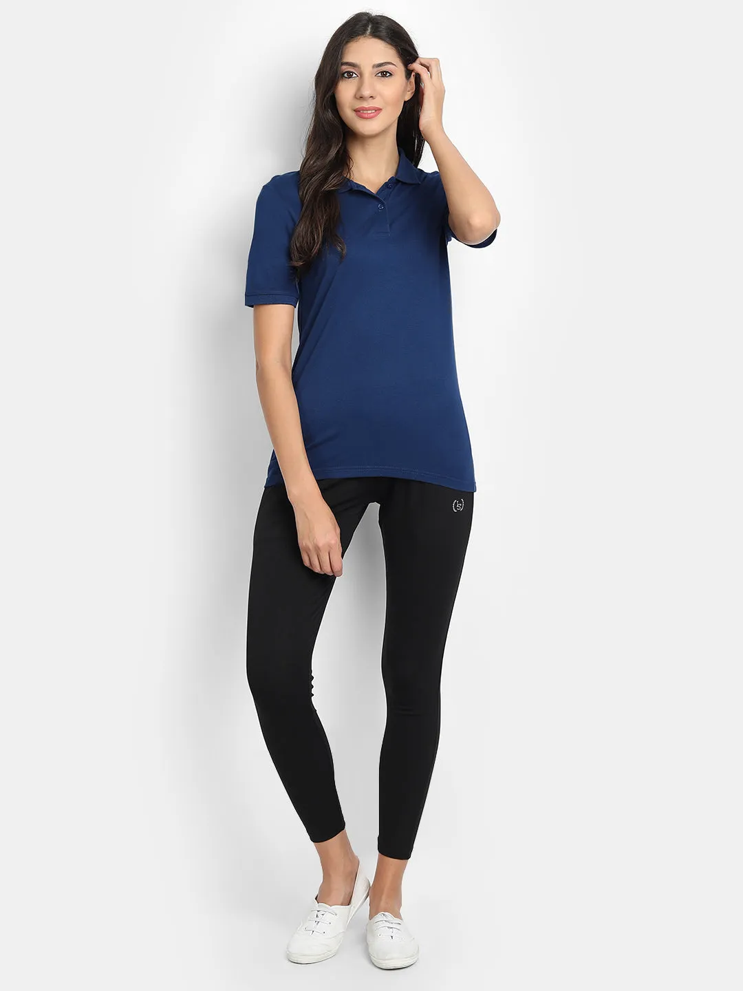 Bamboology Trends Bamboo Fabric Women's Polo T-Shirt | Blue