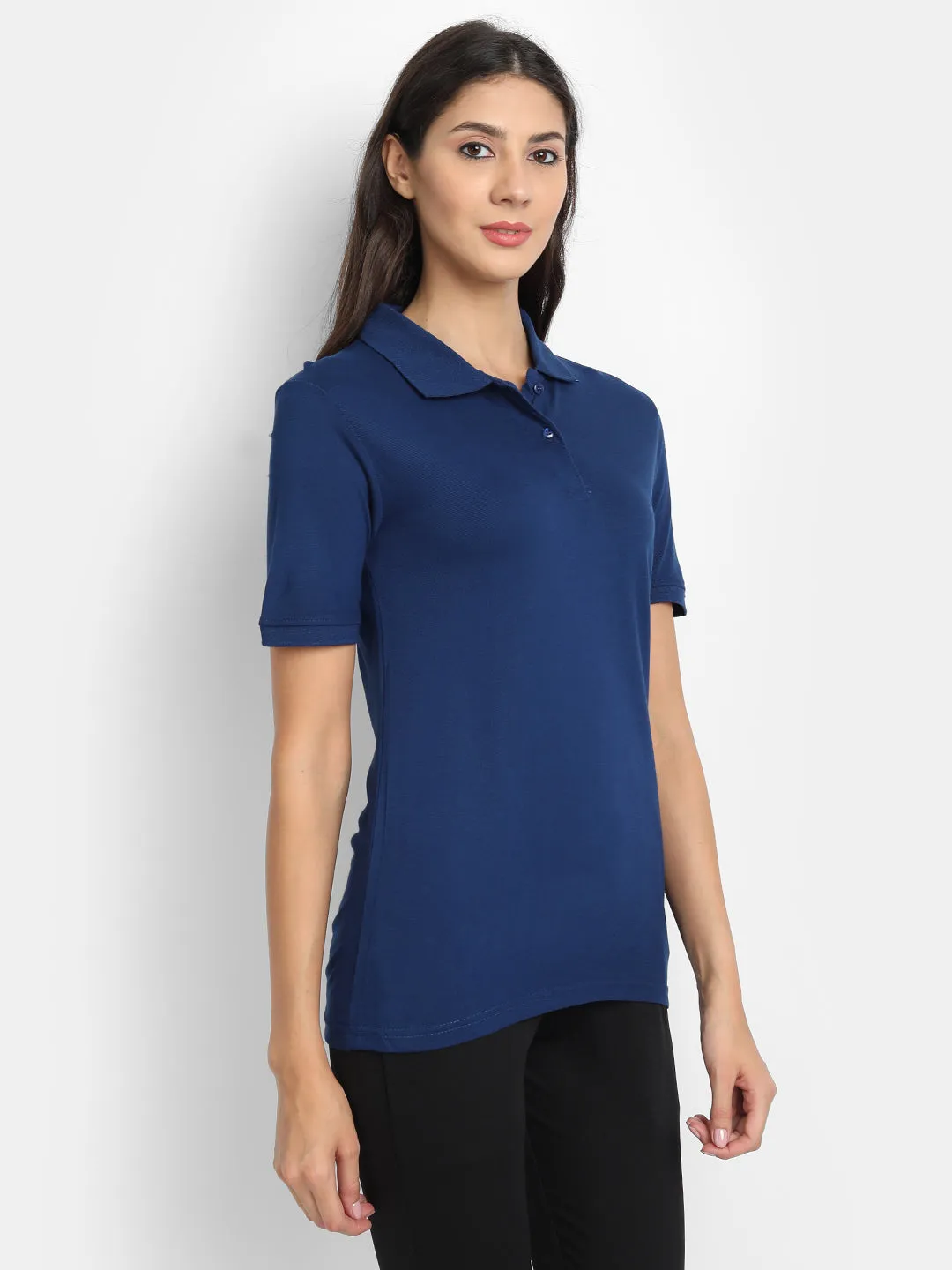 Bamboology Trends Bamboo Fabric Women's Polo T-Shirt | Blue