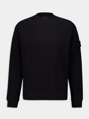 Black Logo Patch Sweatshirt