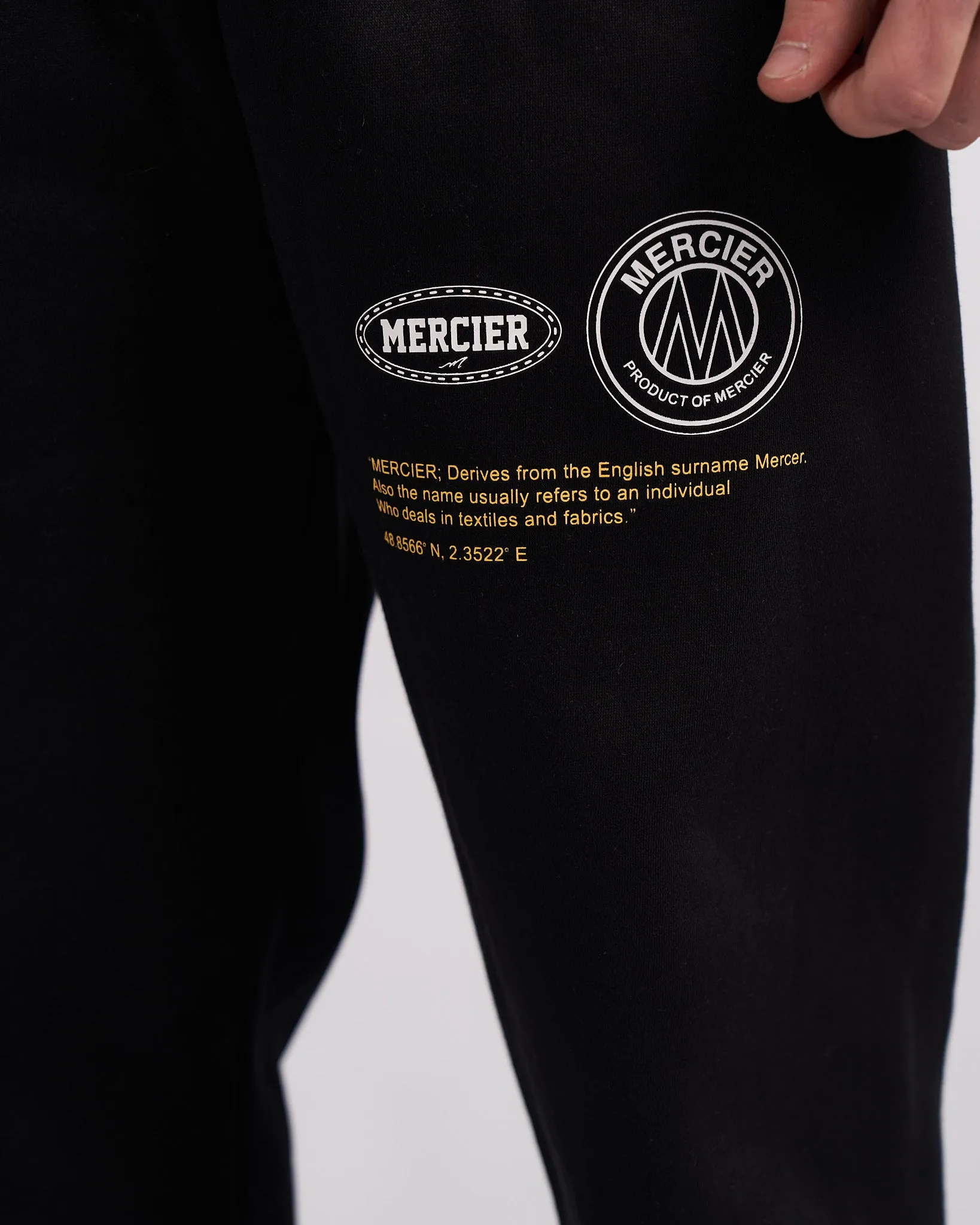 Black Yellow Caruso Mercier Joggers