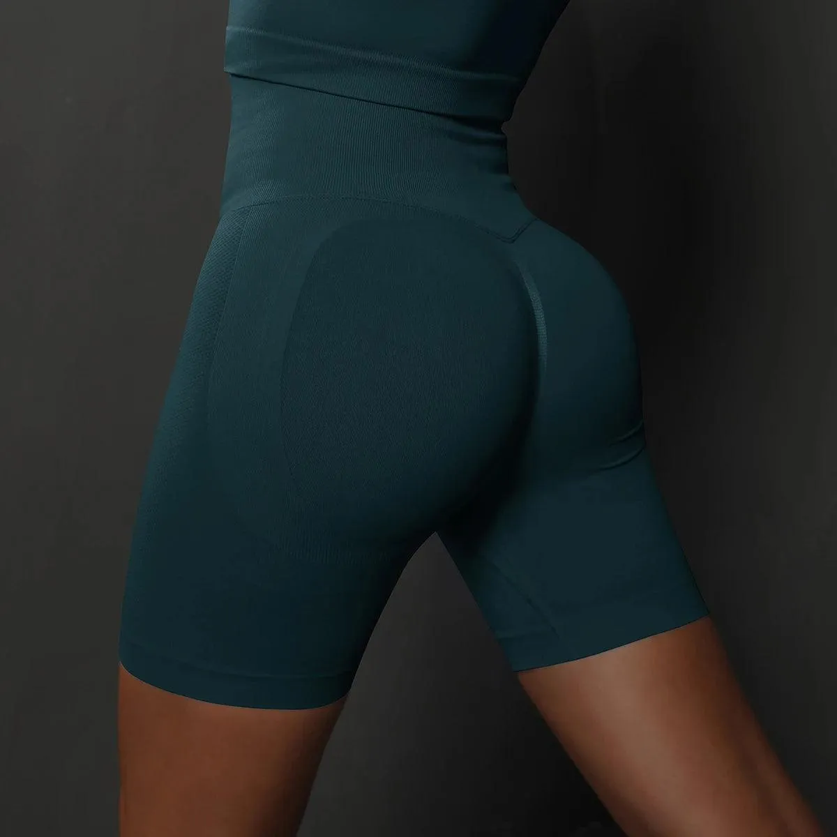 Booty-Lift Yoga Shorts: High Waist Activewear for Fitness & Gym - Seamless & Stylish