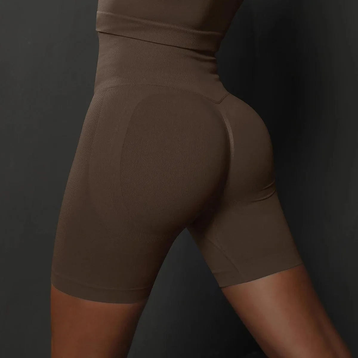 Booty-Lift Yoga Shorts: High Waist Activewear for Fitness & Gym - Seamless & Stylish