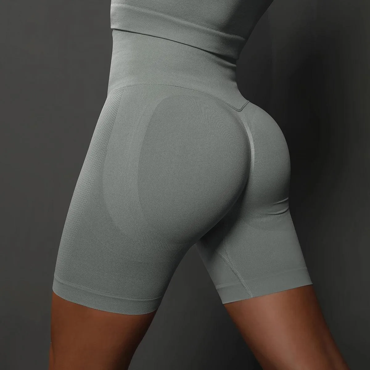 Booty-Lift Yoga Shorts: High Waist Activewear for Fitness & Gym - Seamless & Stylish