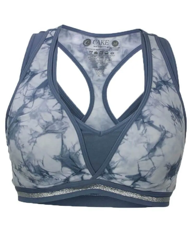 Cake Maternity Lotus Yoga & Hands Free Pumping E-Ff Cup Wire-Free Bra - Tie Dye