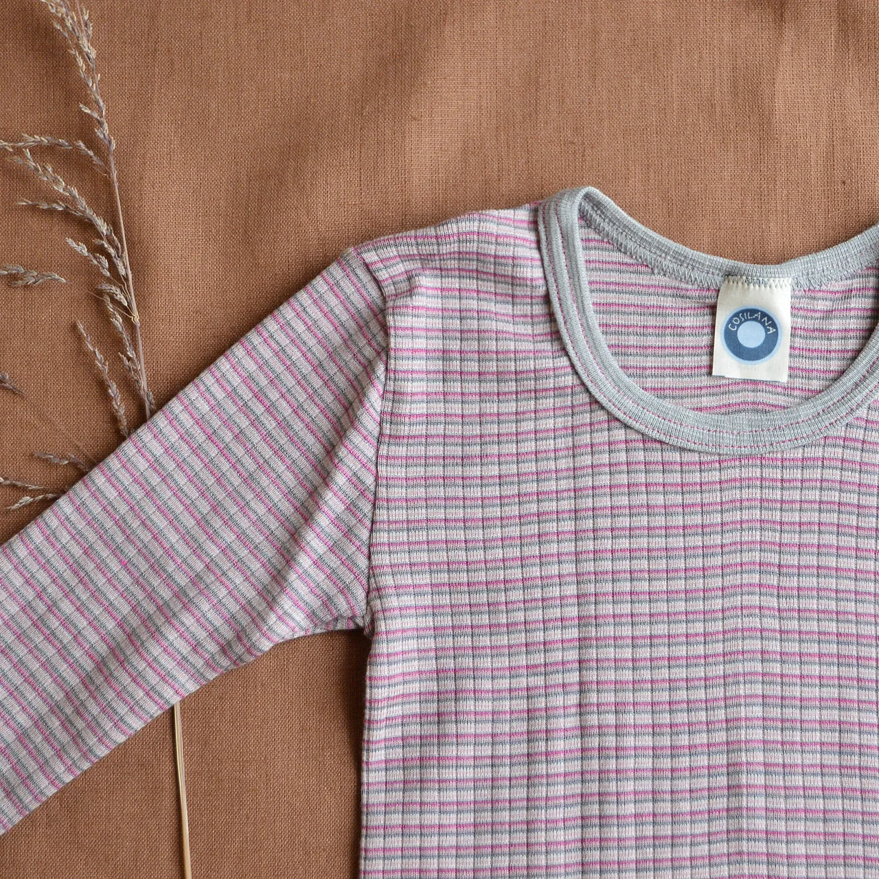 Child's Top Long Sleeve - Organic Cotton/Merino/Silk (1-12 years)