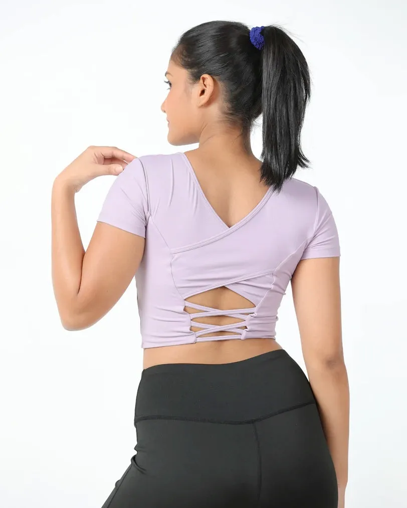 DareGlam Crossover Crop Top - Confidence in Style