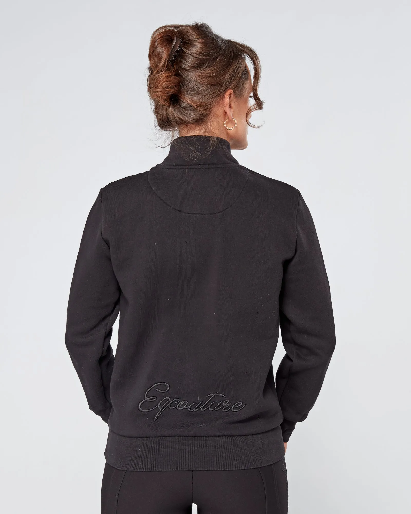 Deluxe 1/4 Zip Sweatshirt - BLACK