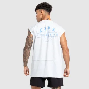 'DYVN' Fitness Club Cut Off Tank - Grey Marl