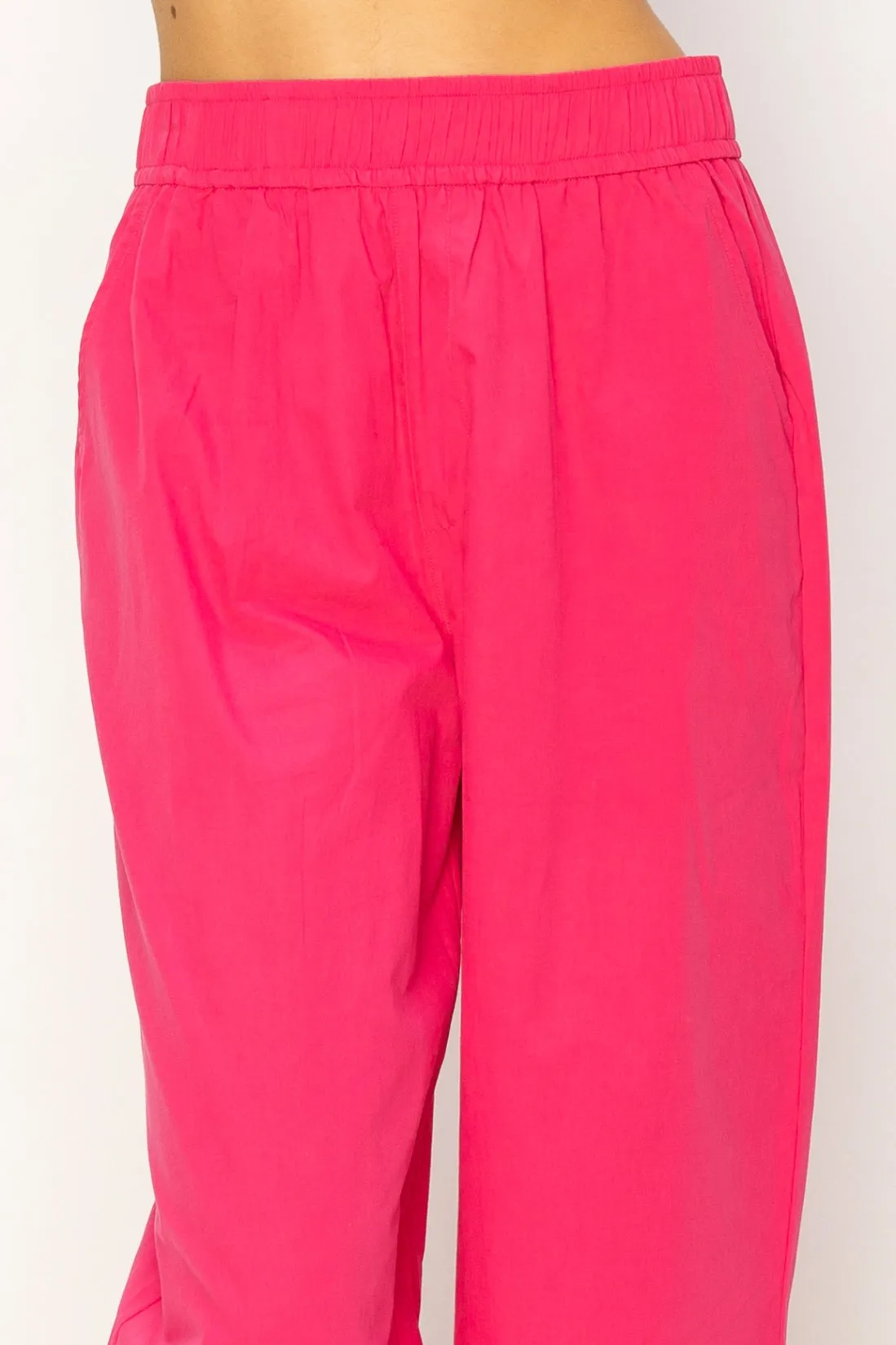 DZ24A299-Poplin High Waist Wide Leg Pants