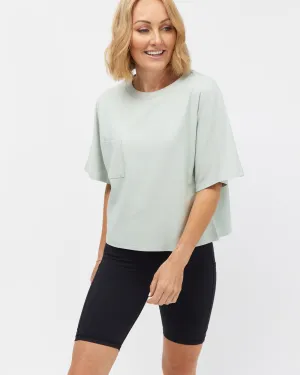 Elm Crop Tee - Eucalyptus