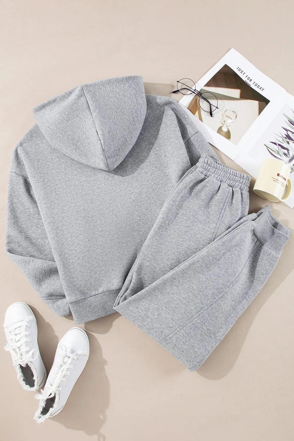 Exposed Seams Hoodie and Joggers Activewear Set