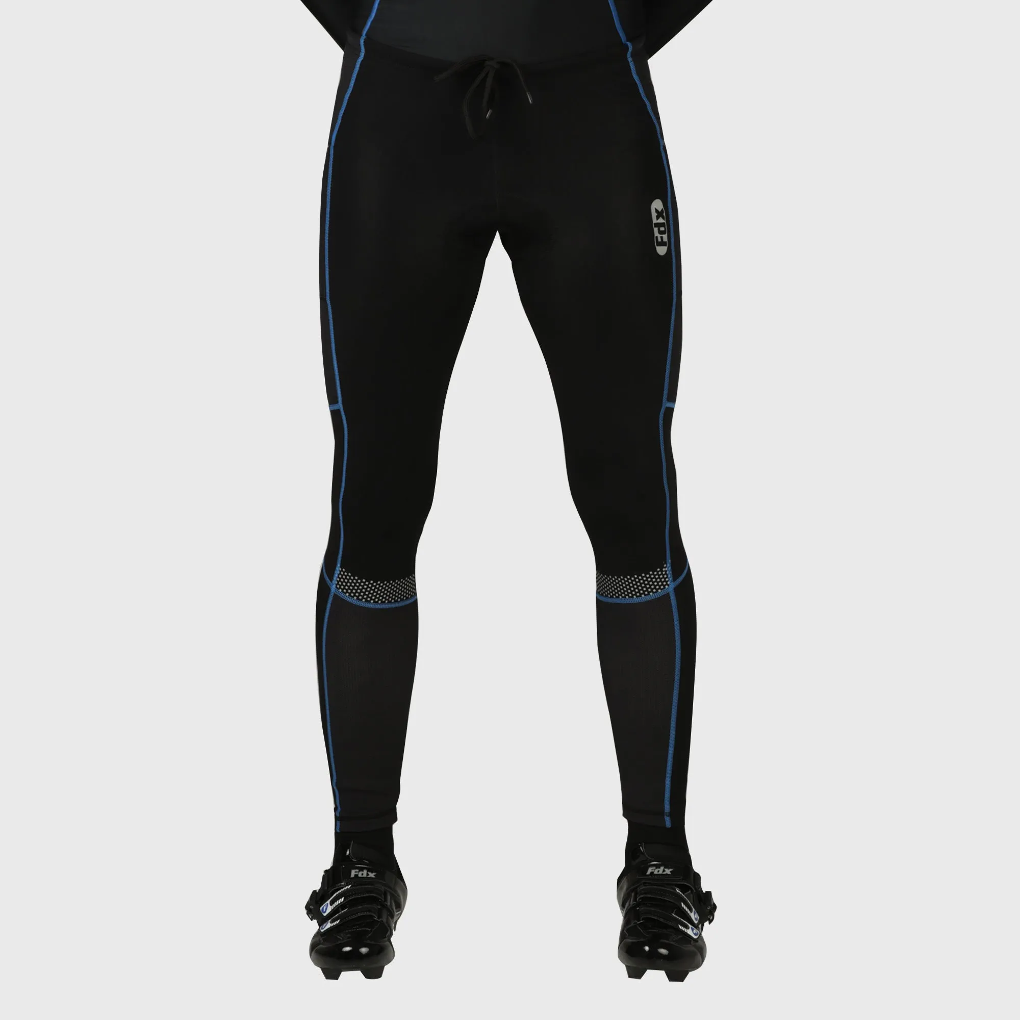 Fdx All Day Men's & Boy's Blue Thermal Padded Cycling Tights