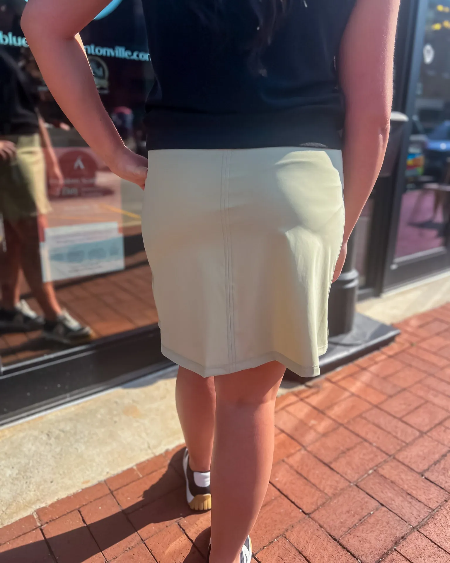 Green Khaki Active Skort