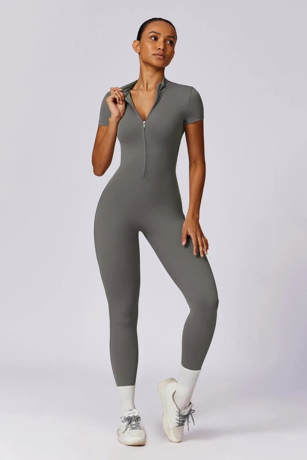 Hailey Jumpsuit - Gray (FINAL SALE)