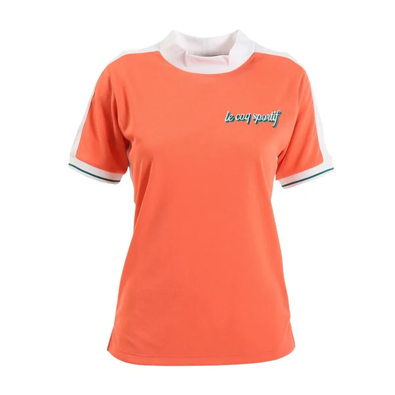 LE COQ SPORTIF GOLF Biocolor Women's Mock Shirt (Orange)