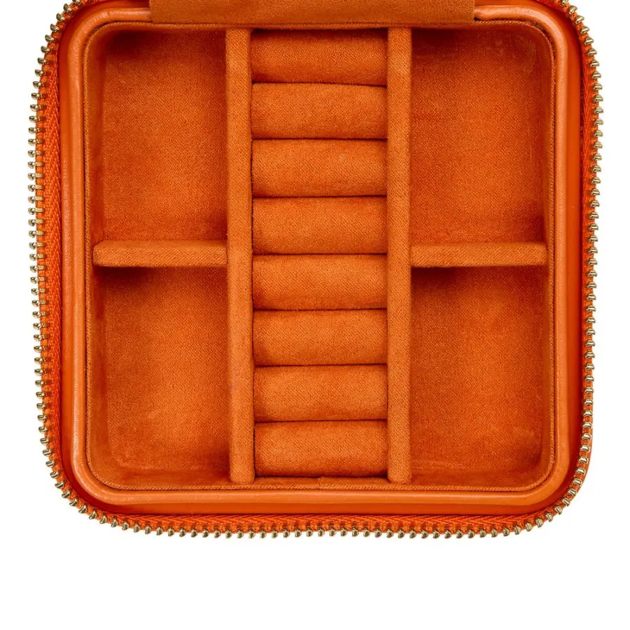 Maria Small Zip Case, Tangerine