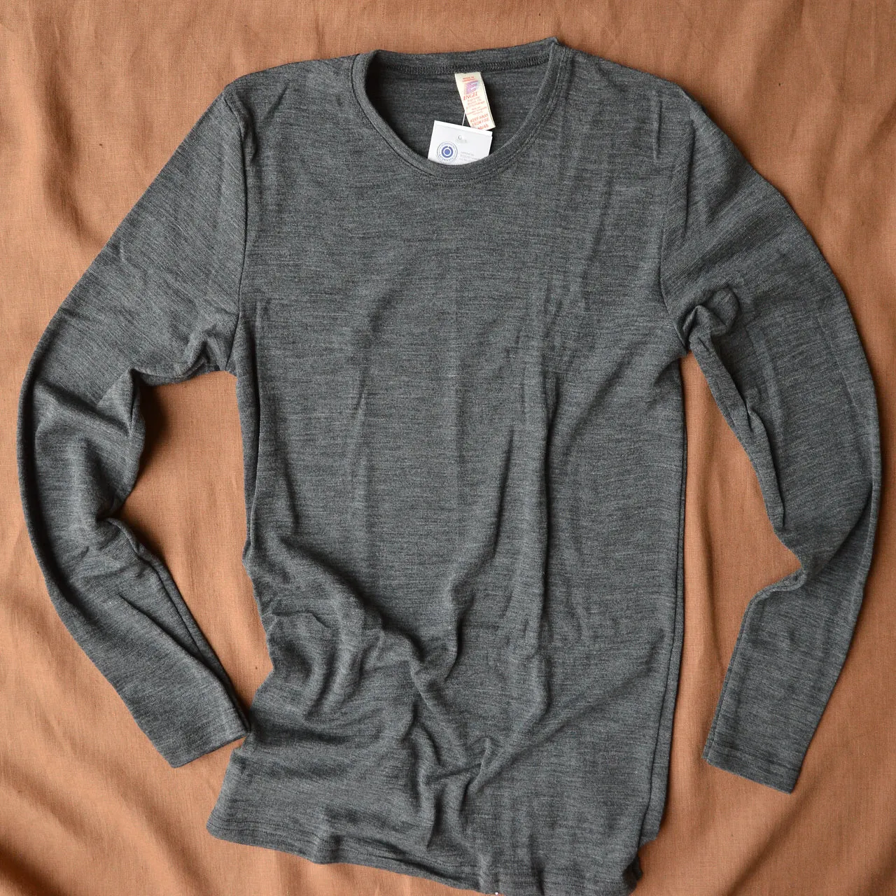 Men's 100% Organic Merino Wool Long Sleeve Top *Returning 2025