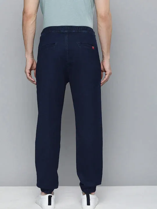 Men's Blue Regular Fit Joggers