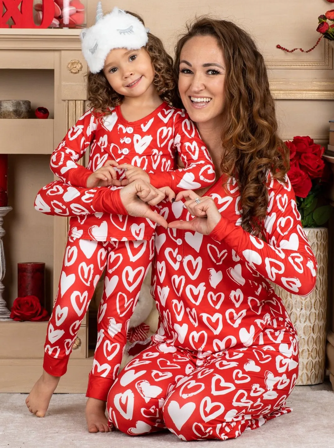 Mommy and Me My Heart To Yours Pajama Set