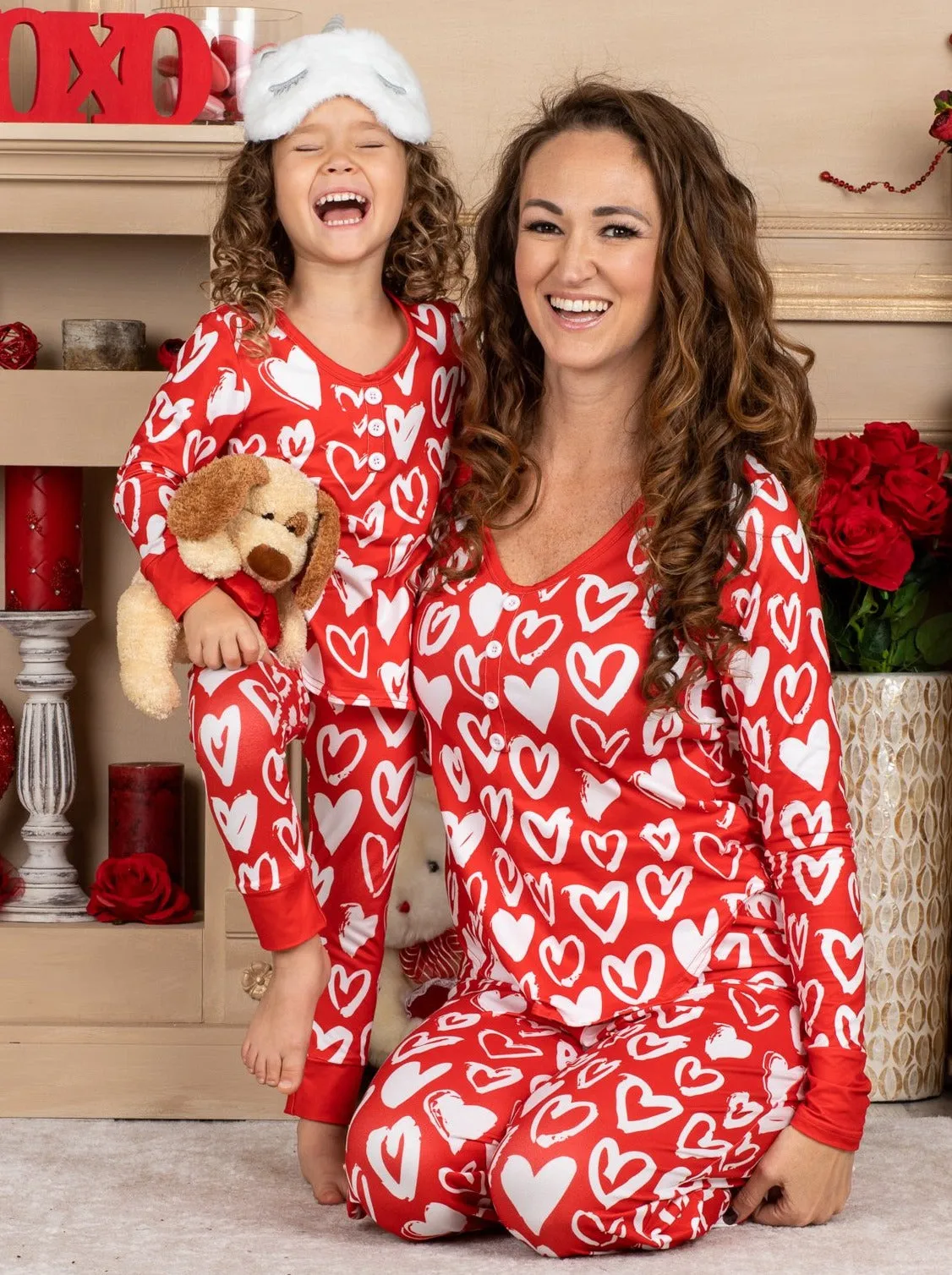 Mommy and Me My Heart To Yours Pajama Set