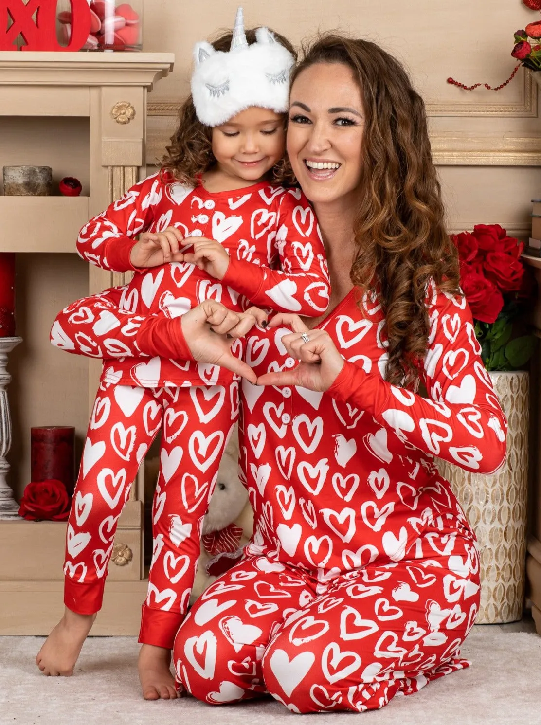 Mommy and Me My Heart To Yours Pajama Set