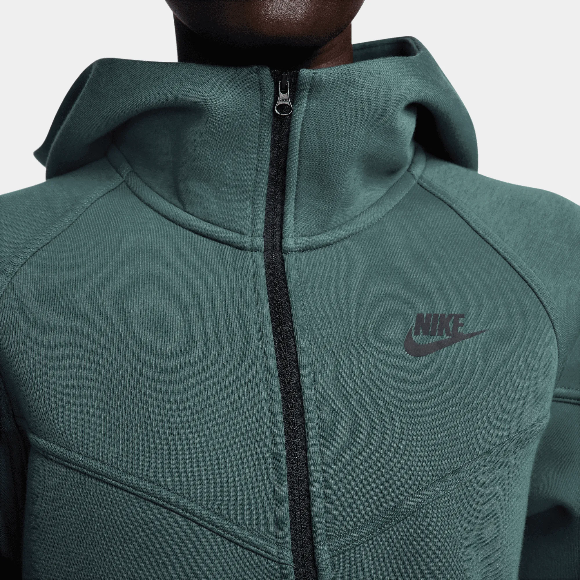 Nike Sportswear Tech Fleece Windrunner Women's Deep Jungle Green Full-Zip Hoodie