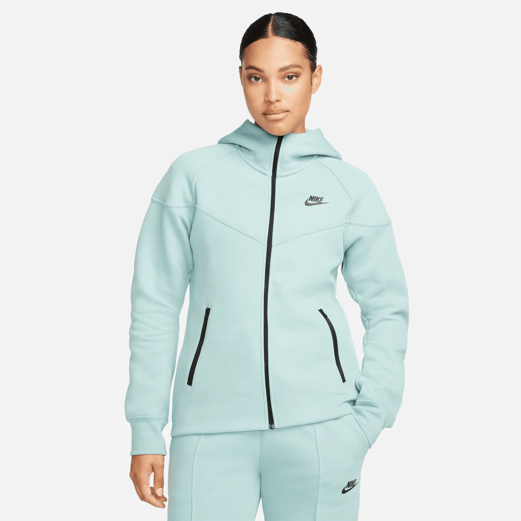 Nike Sportswear Tech Fleece Windrunner Women's Green Full-Zip Hoodie