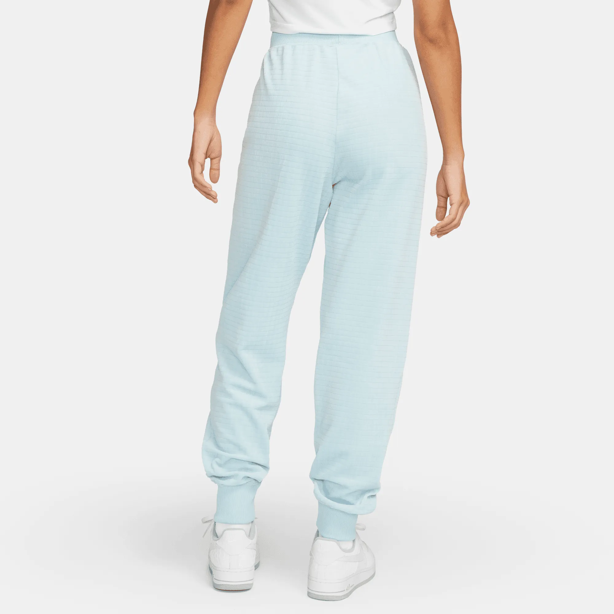 Nike Women's Sportswear High-Waisted Blue Velour Jogger