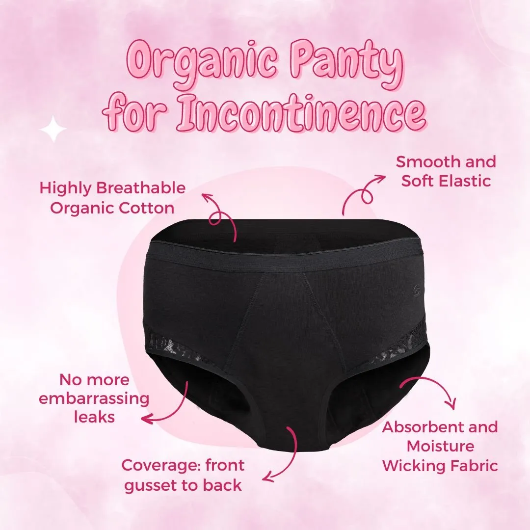 Organic Incontinence Leakproof Underwear (Brief) (1pc)