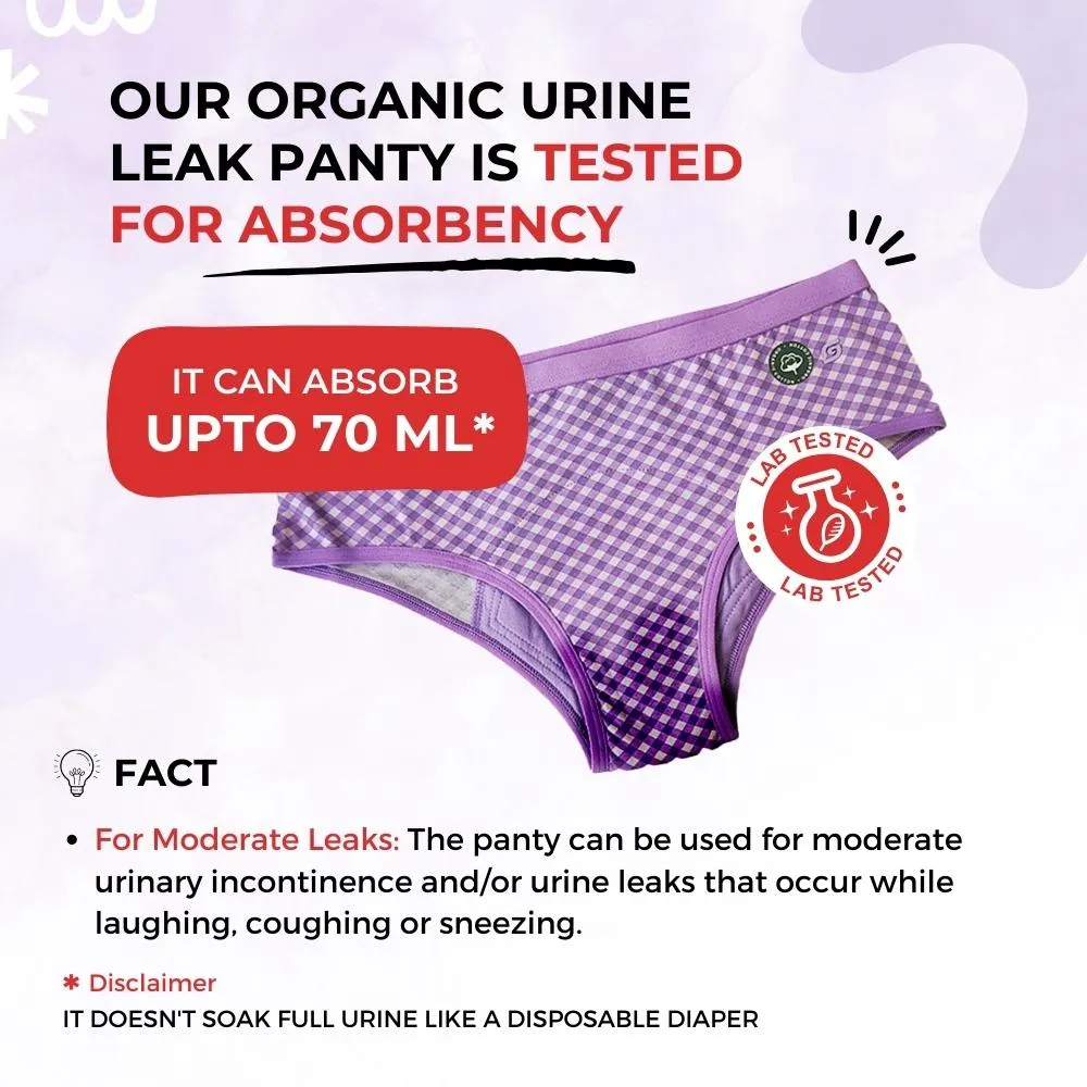 Organic Incontinence Leakproof Underwear (Brief) (1pc)