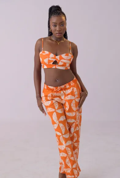 Oya Abeo Orangina Bottom, hand-printed pants