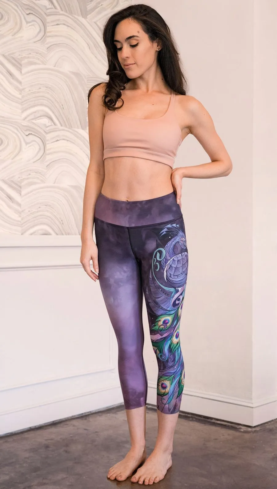 Peacock - Triathlon Capri Leggings - CUSTOM ORDER