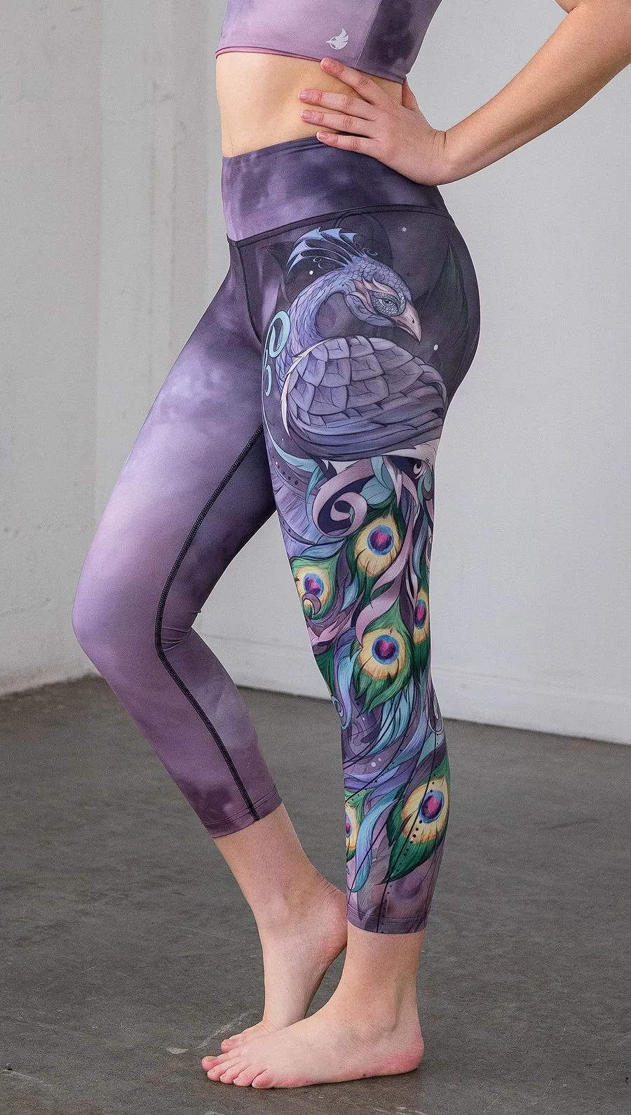 Peacock - Triathlon Capri Leggings - CUSTOM ORDER