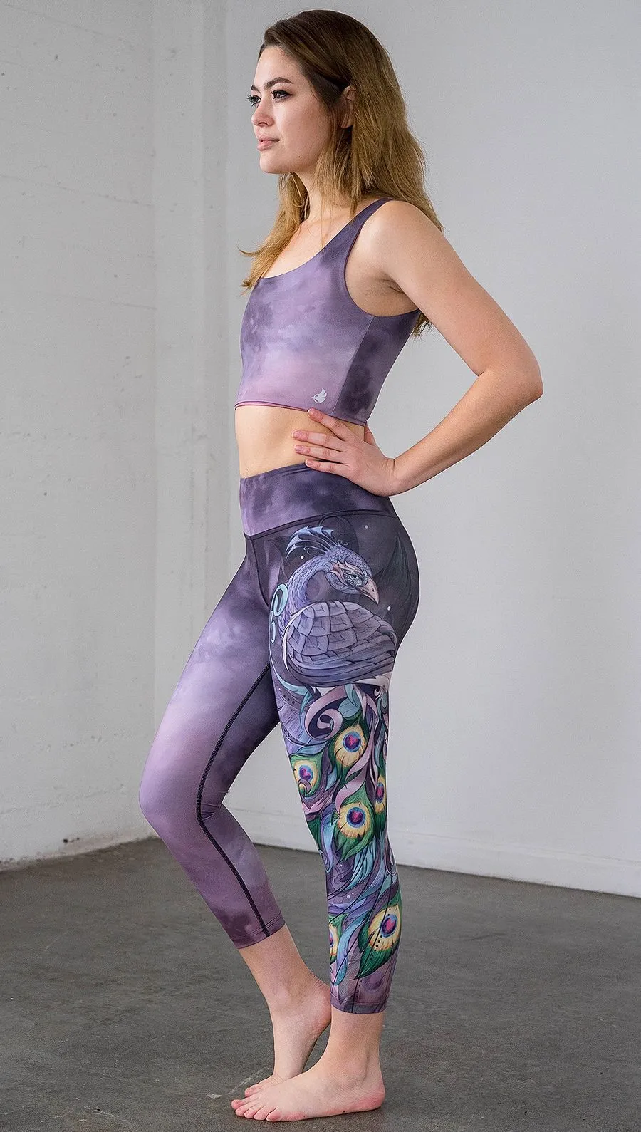 Peacock - Triathlon Capri Leggings - CUSTOM ORDER