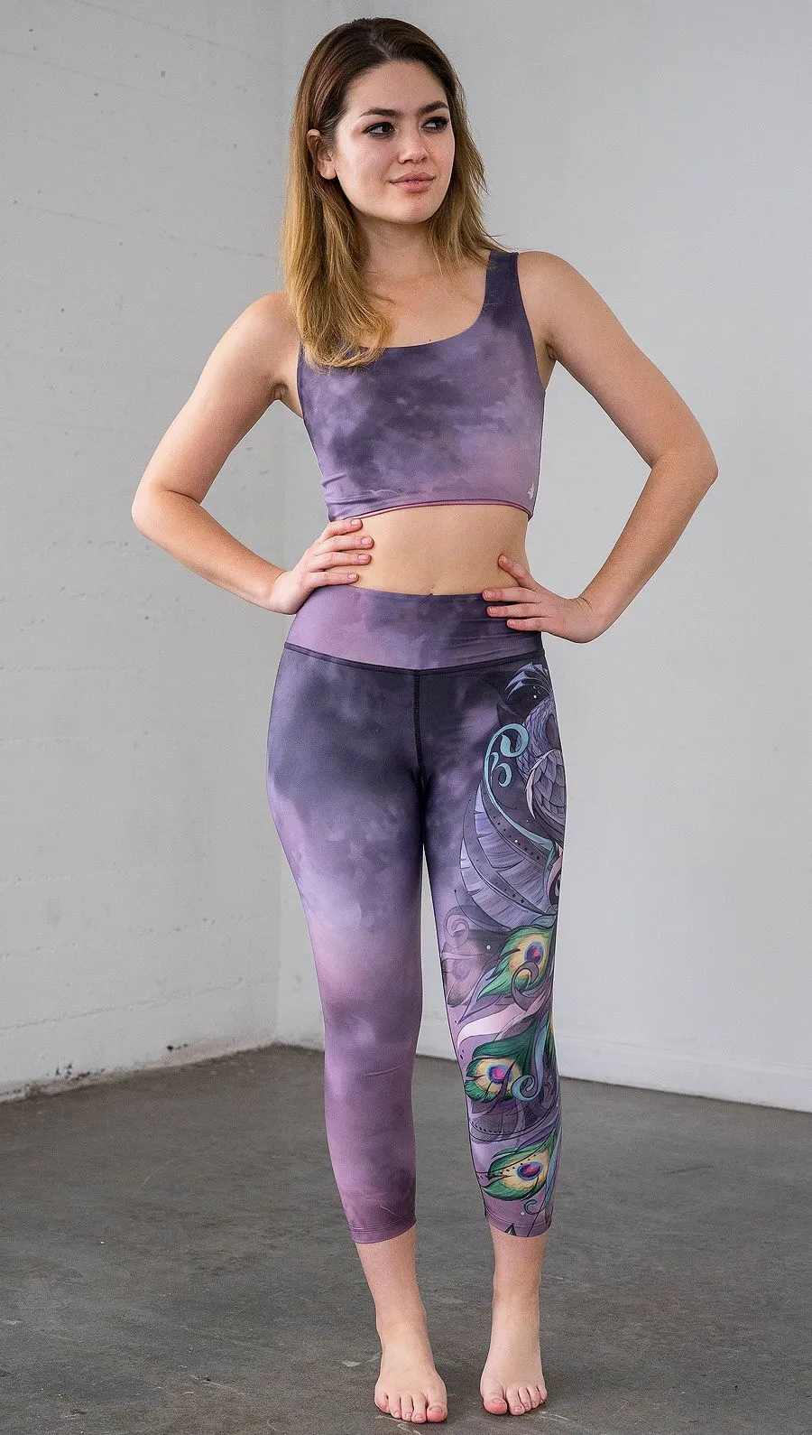 Peacock - Triathlon Capri Leggings - CUSTOM ORDER