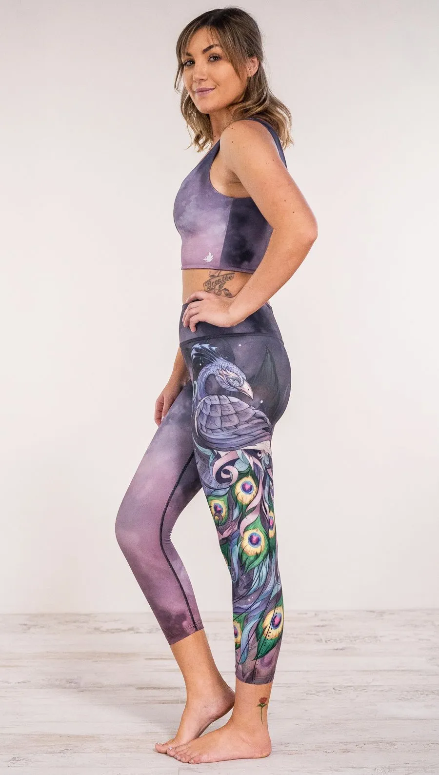 Peacock - Triathlon Capri Leggings - CUSTOM ORDER