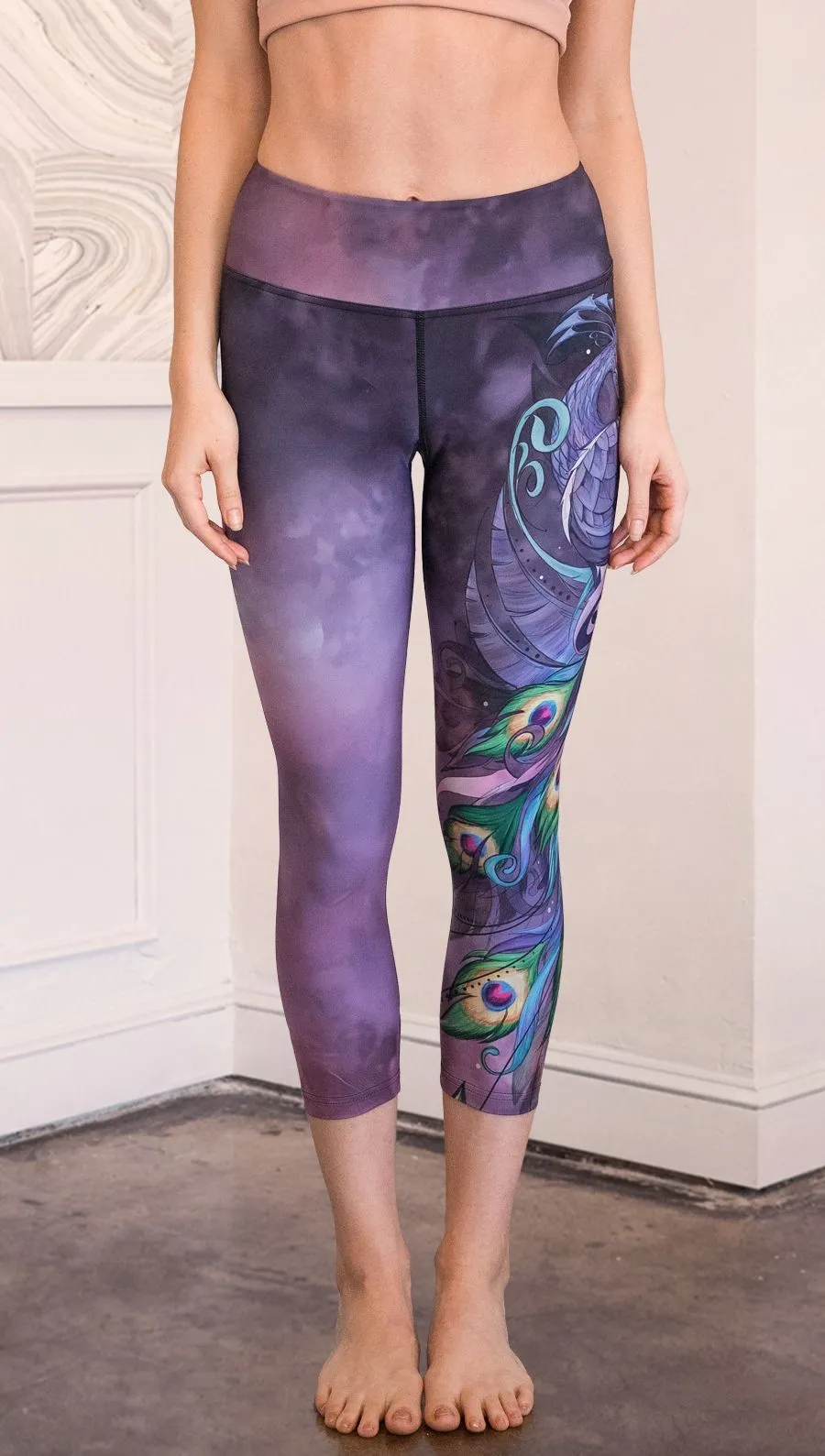 Peacock - Triathlon Capri Leggings - CUSTOM ORDER