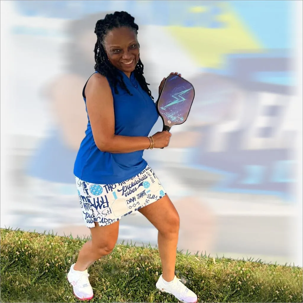 PICKLEBALL SLAM BLUE SKORT