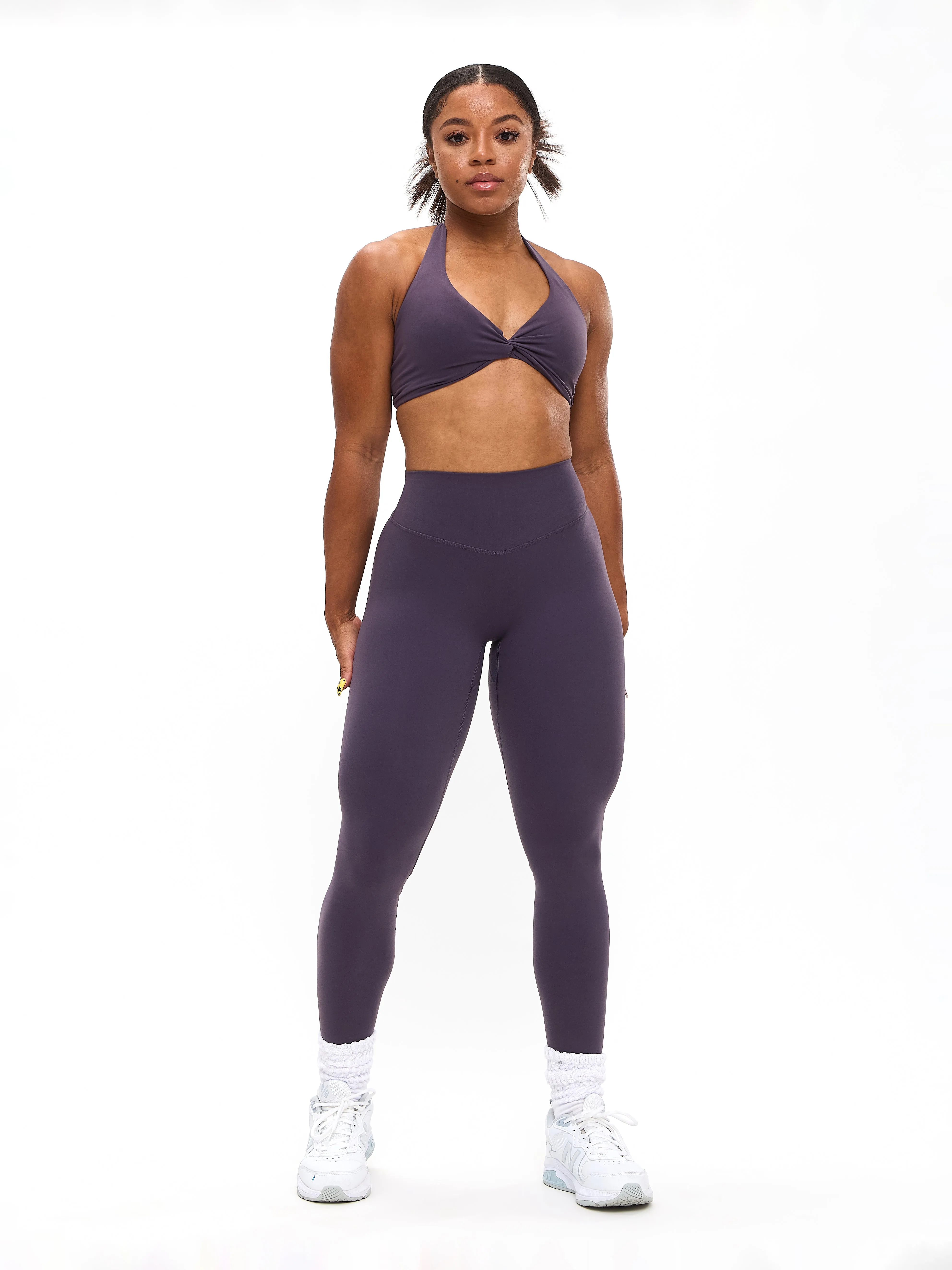 Poshknit Scrunch Legging - Purple Shadow