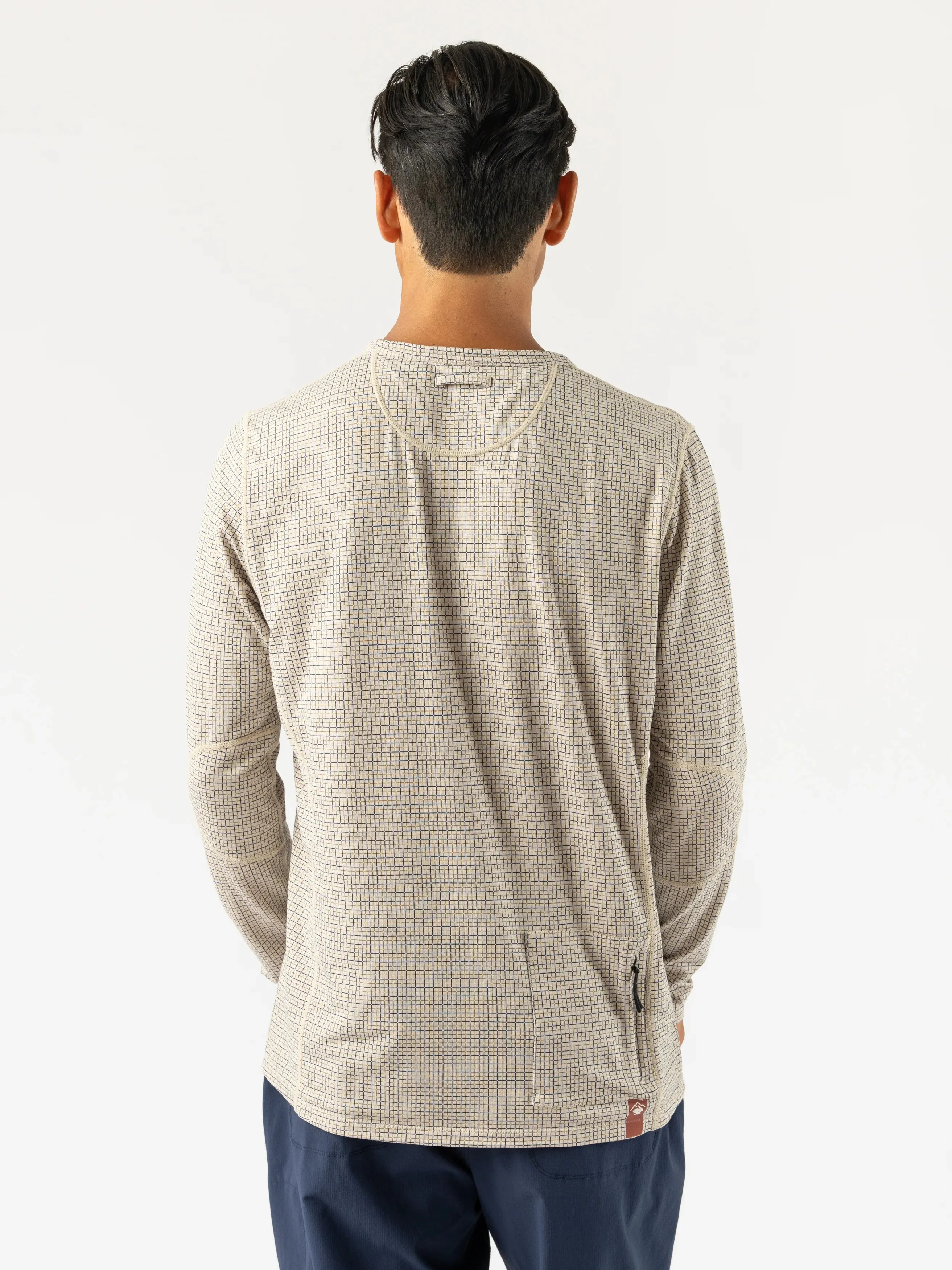 rabbit | Layer One Trail Long Sleeve | Men's | Oak Olive Plaid