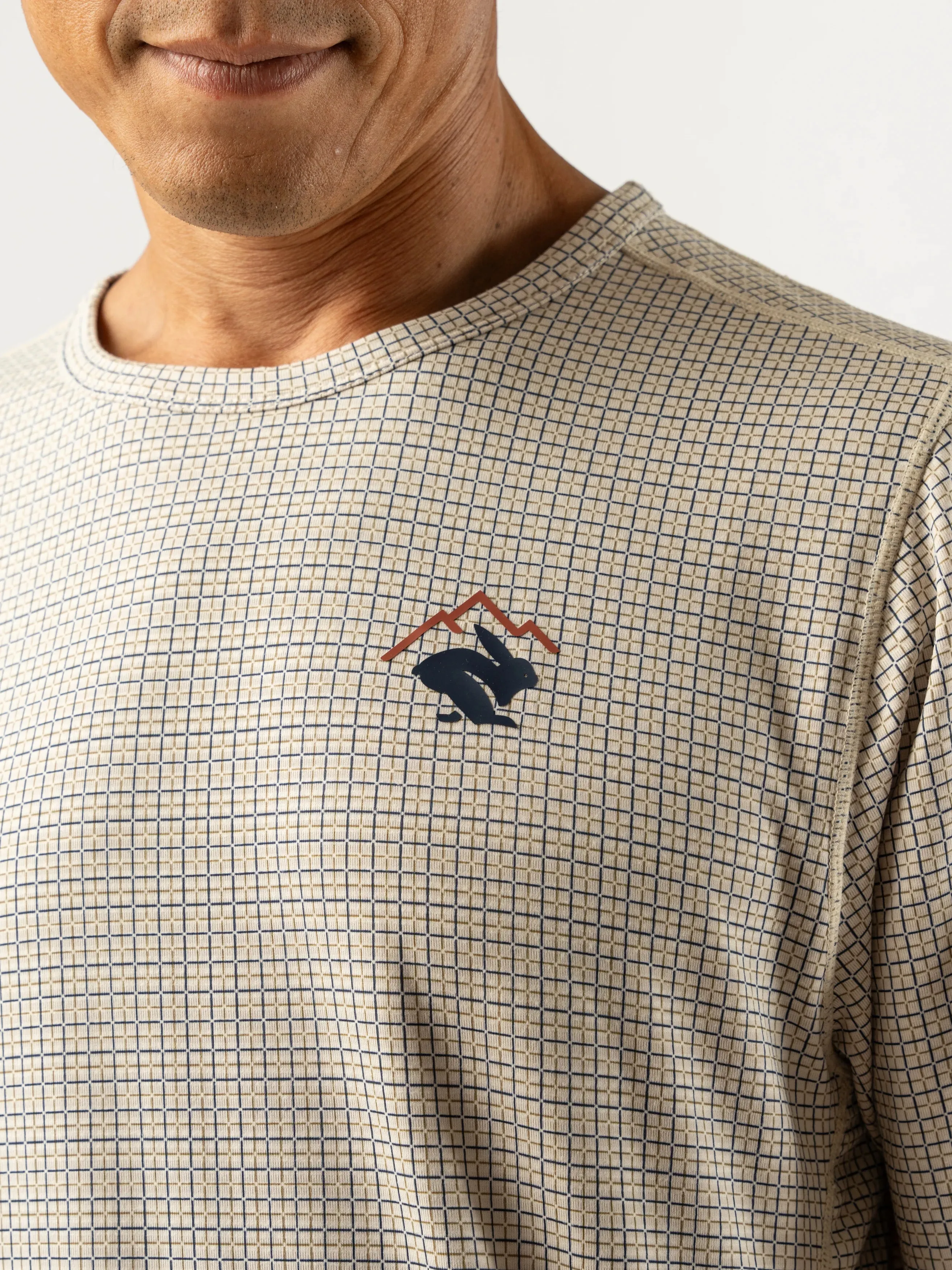 rabbit | Layer One Trail Long Sleeve | Men's | Oak Olive Plaid