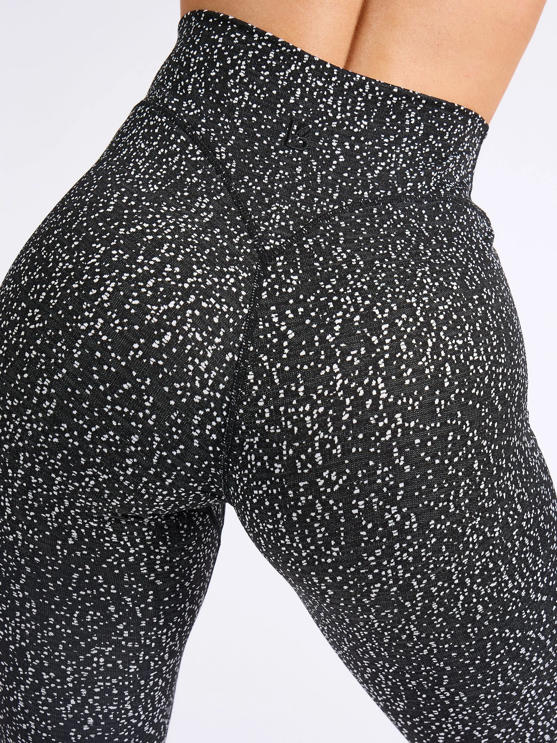 Rosa Jacquard Legging - Black Bossy