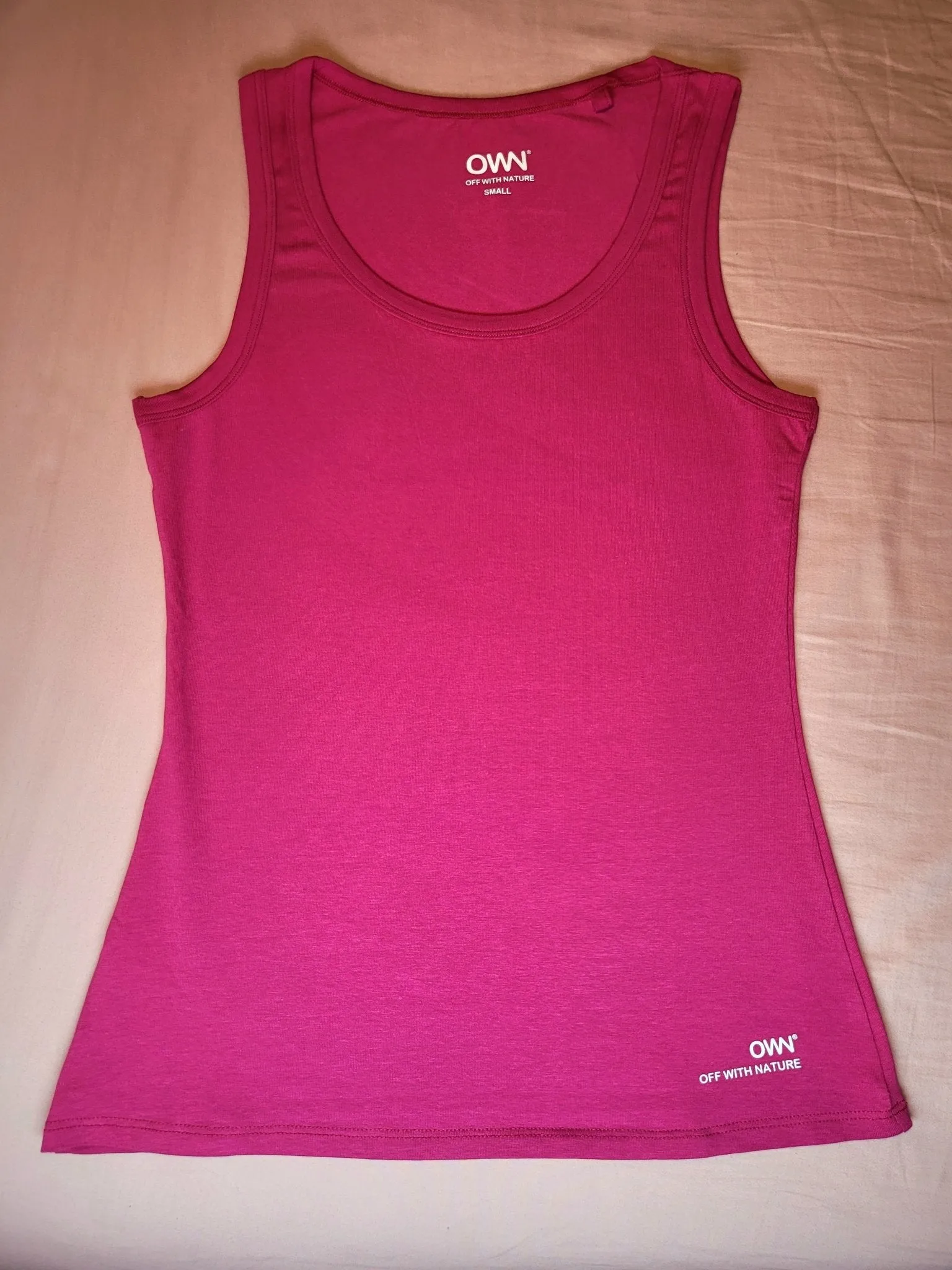 Soft Organic Workout Clothes |Tank Top |Fuscia